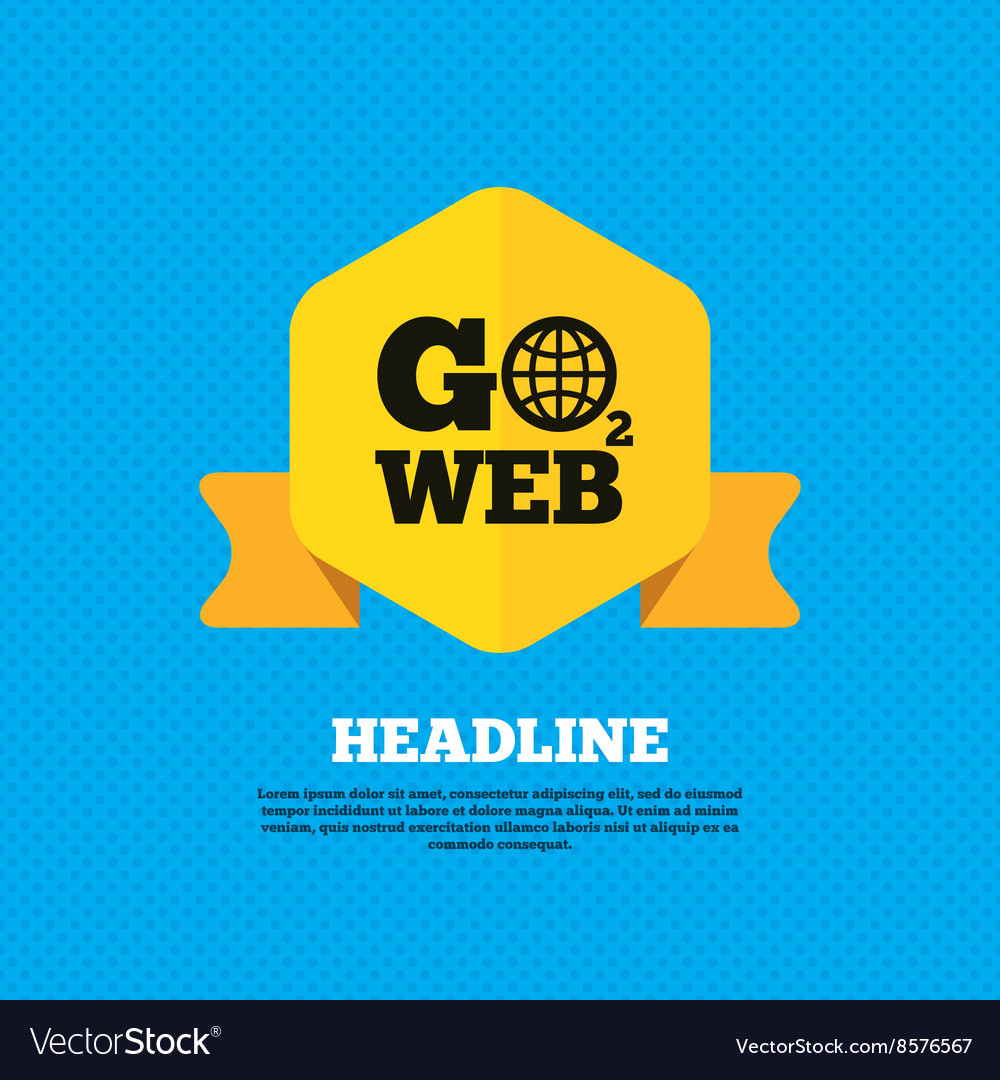 Go to web icon internet access symbol