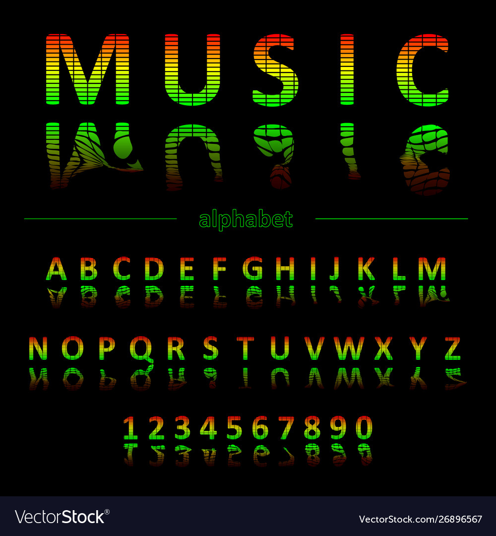 Neon Equalizer Font