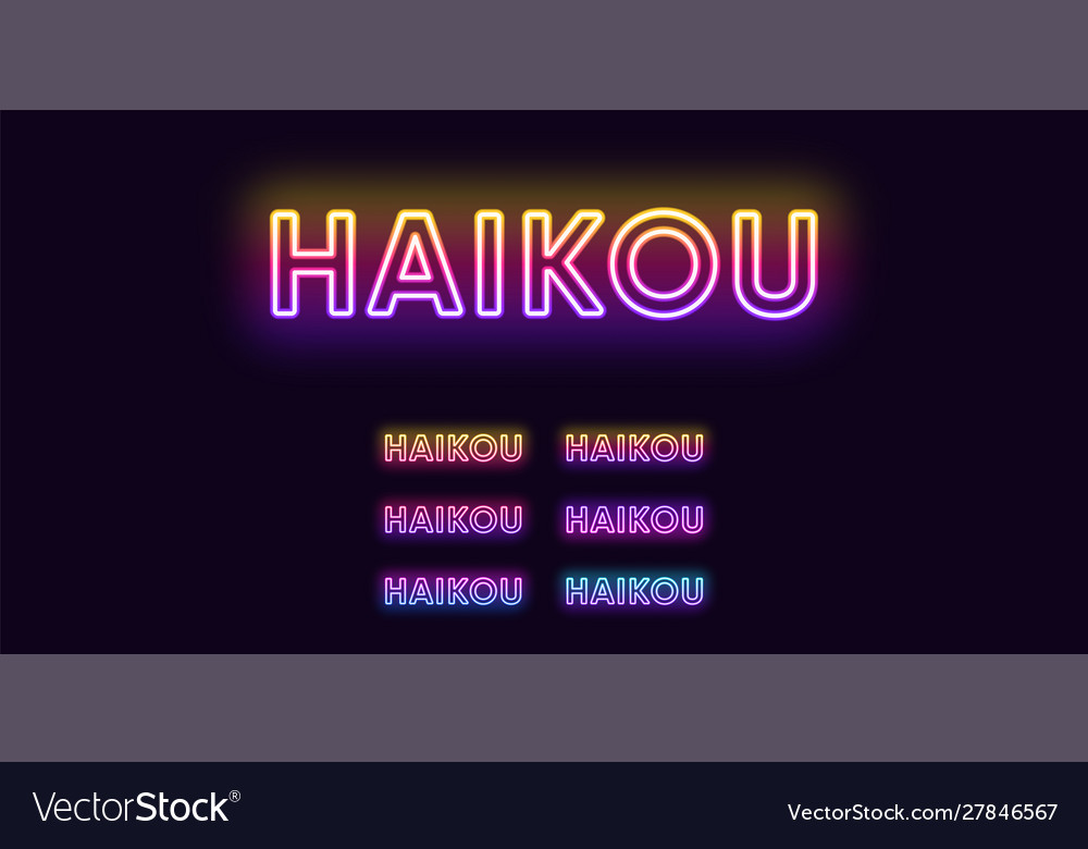 Neon haikou name city in china text