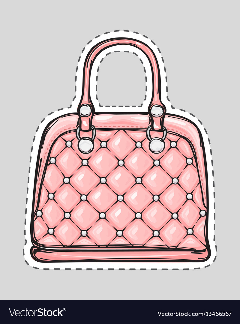 Pink Leather Handbag Patch
