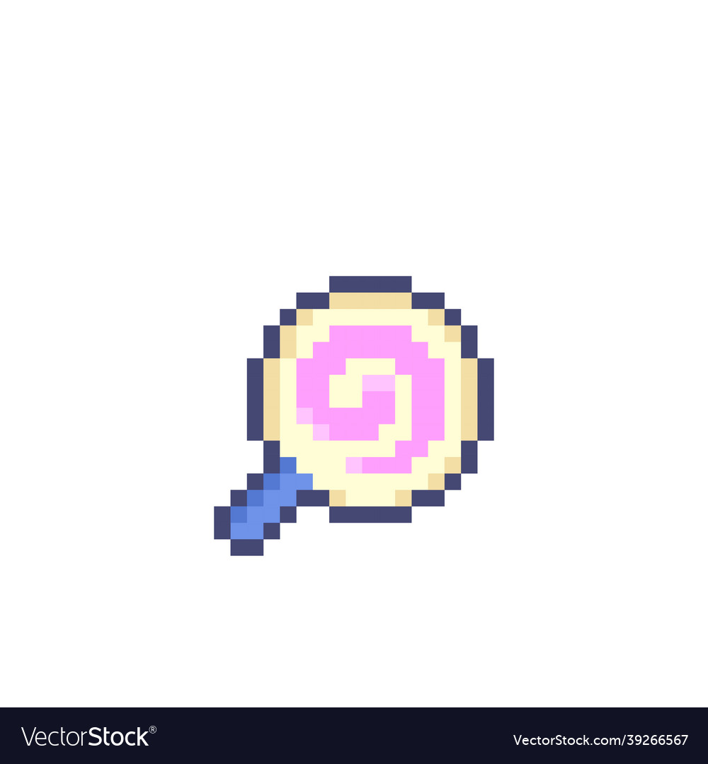 Pixel lollipop image for game asset