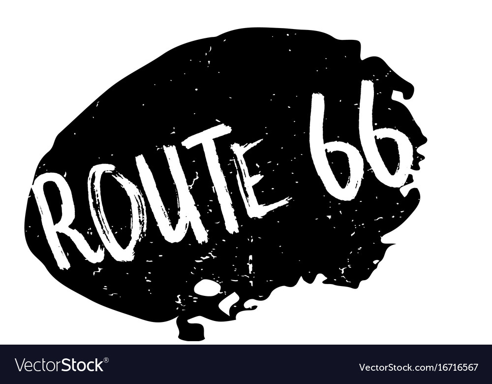 Route 66 rubber stamp