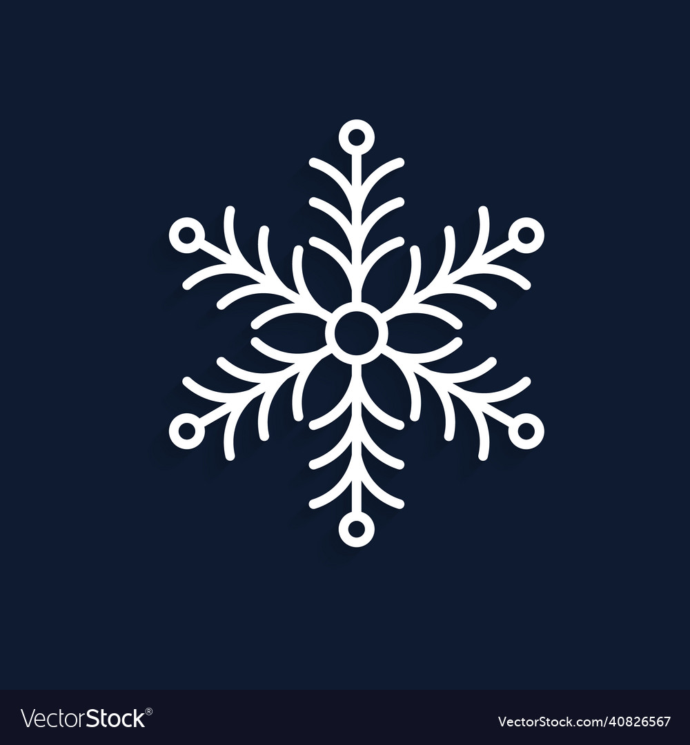 Snowflakes doodle hand drawn for christmas design vector image Snowflakes doodle hand drawn for christmas design