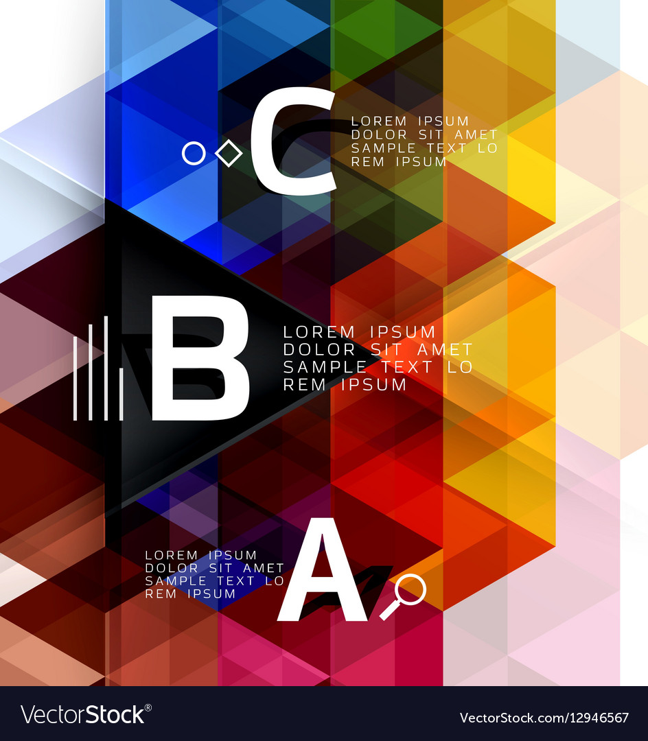 Triangle abstract background
