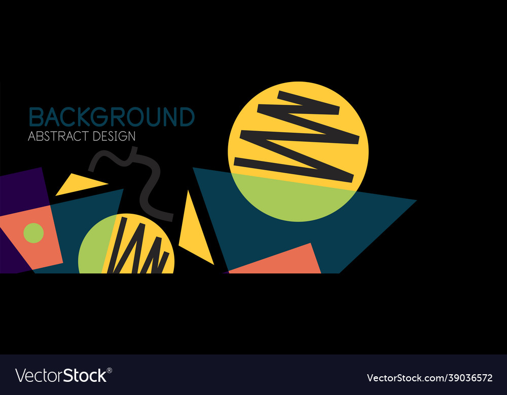 Abstract background blocks lines triangles Vector Image