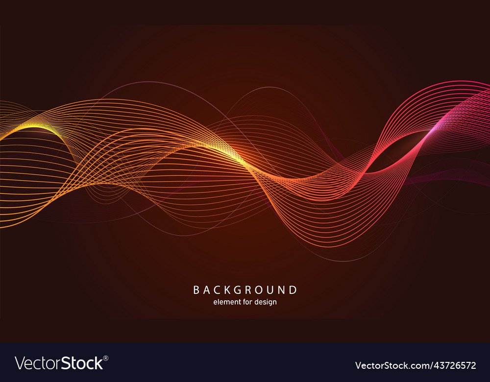 Abstract wave background element for design vector image Abstract wave background element for design