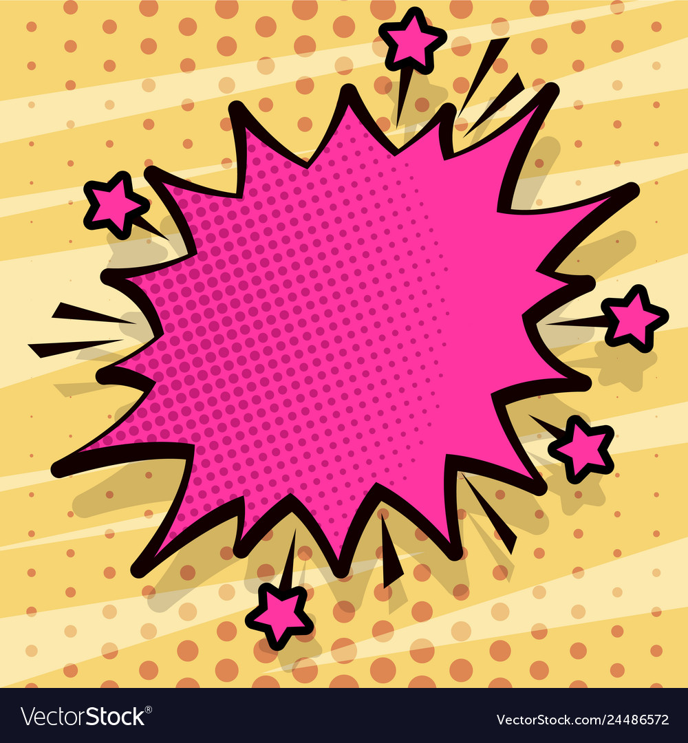 Angry speech bubble with small vector image Angry speech bubble with small