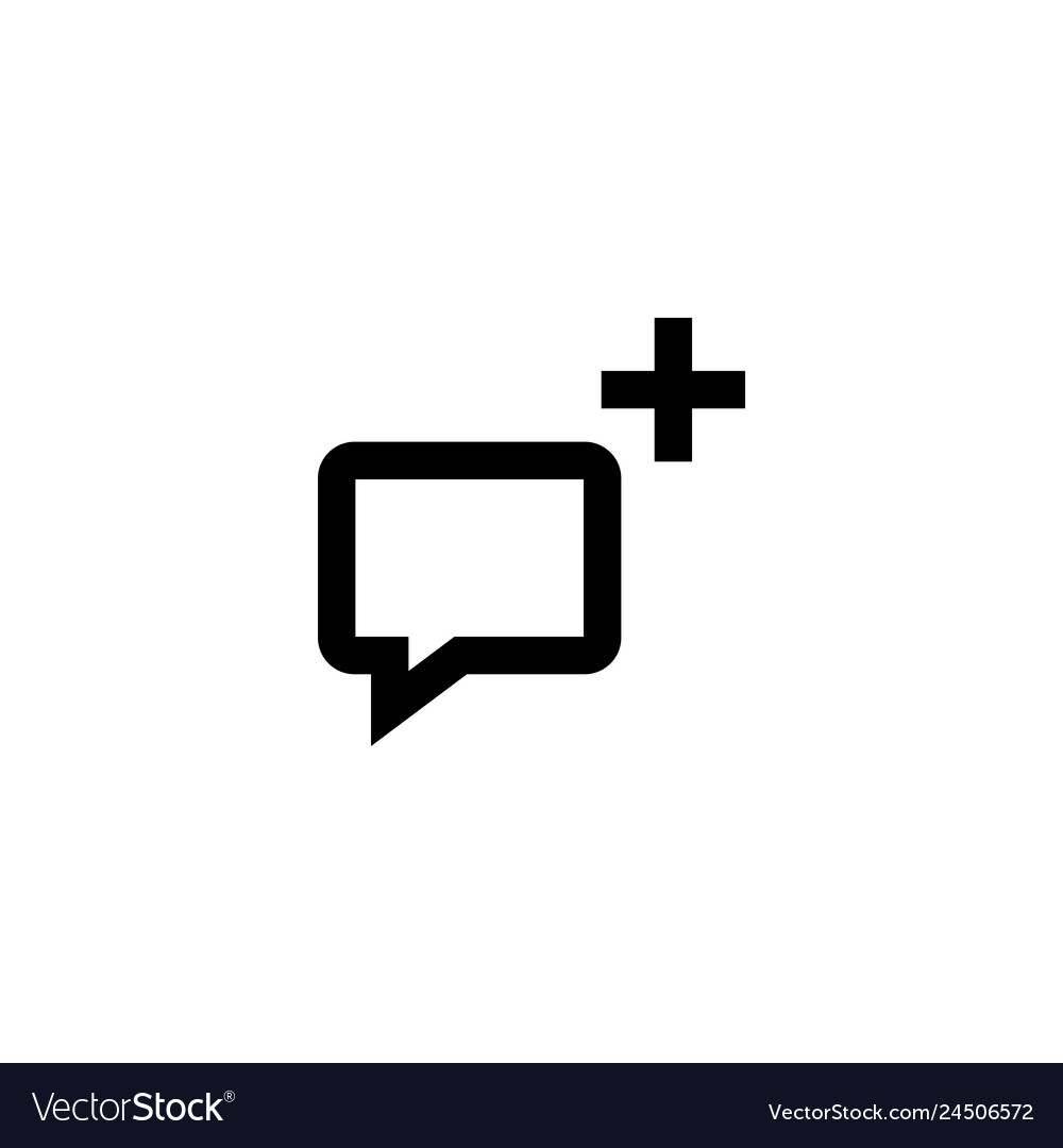 Message icon dialog sign vector image Message icon dialog sign