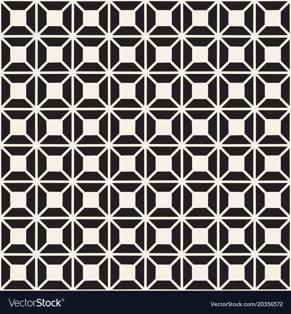 Monochrome Lattice Geometric Pattern