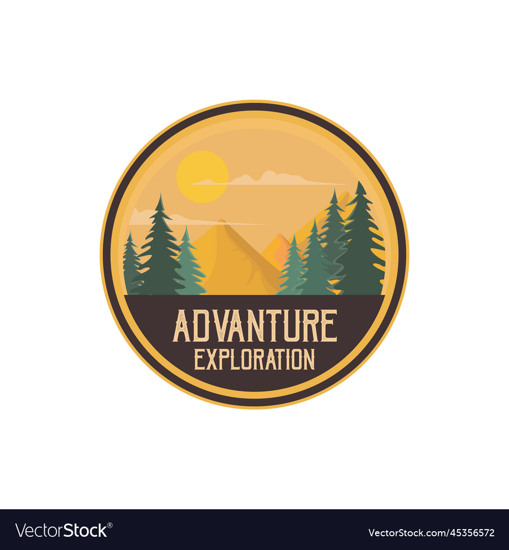Mountain logo outdoor adventure badges