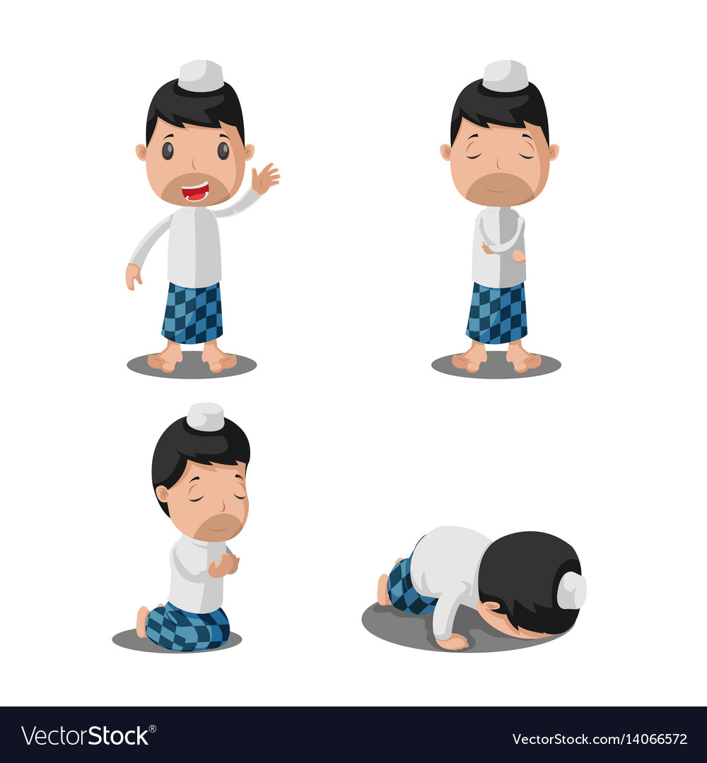 Muslim man culture character set