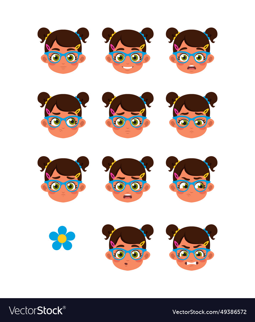 Set of character constructor for animation vector image Set of character constructor for animation
