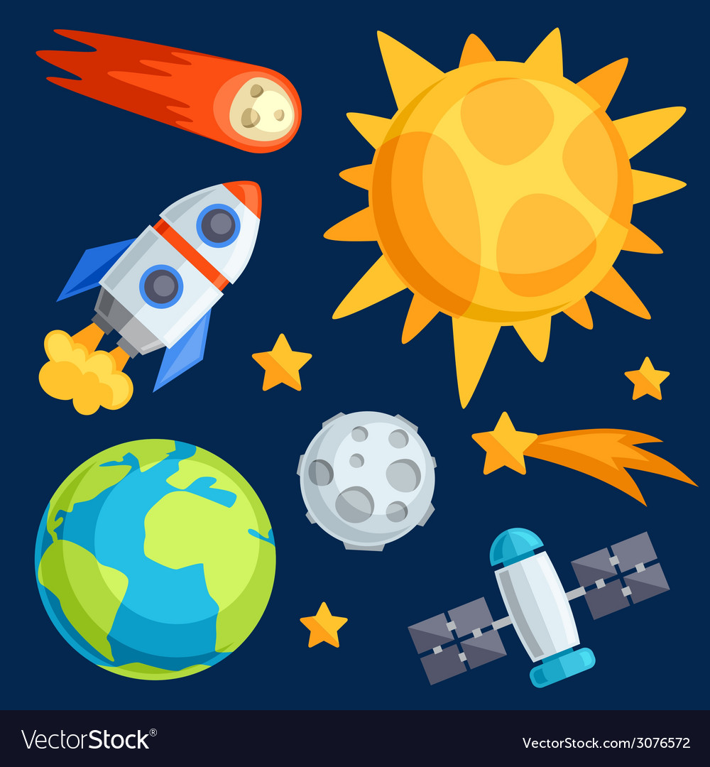 Solar system planets and celestial bodies