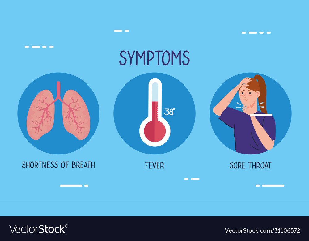 Woman sick with thermometer and lungs Royalty Free Vector