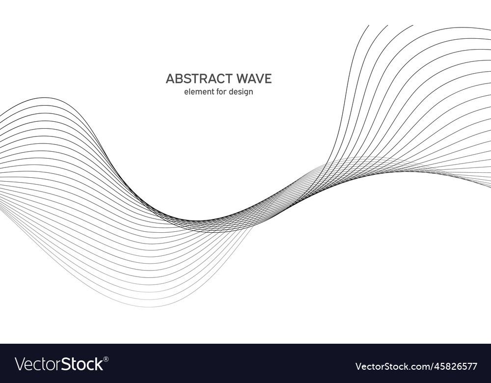 Abstract wave element for design digital vector image Abstract wave element for design digital
