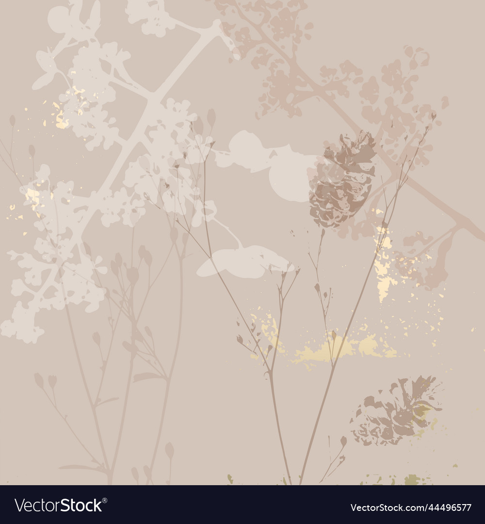 Floral chic background with delicate flowers Vector Image