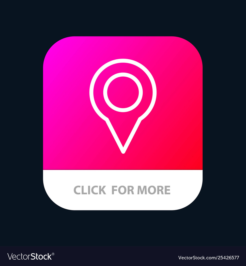 Location map marker pin mobile app button android