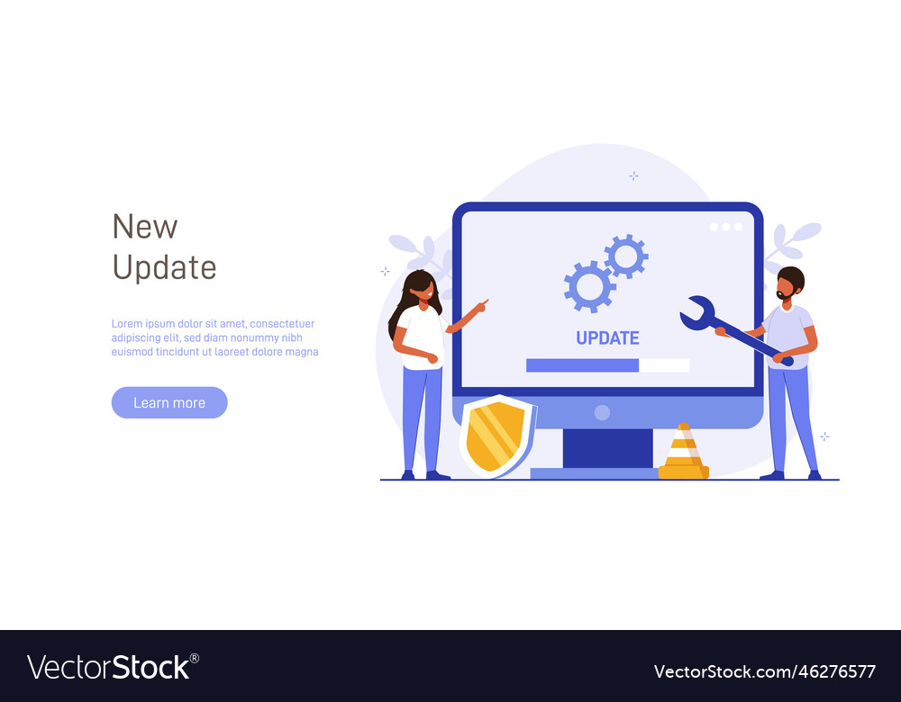 System- oder Web-Applikations-Upgrade-Verfahren vector image System- oder Web-Applikations-Upgrade-Verfahren
