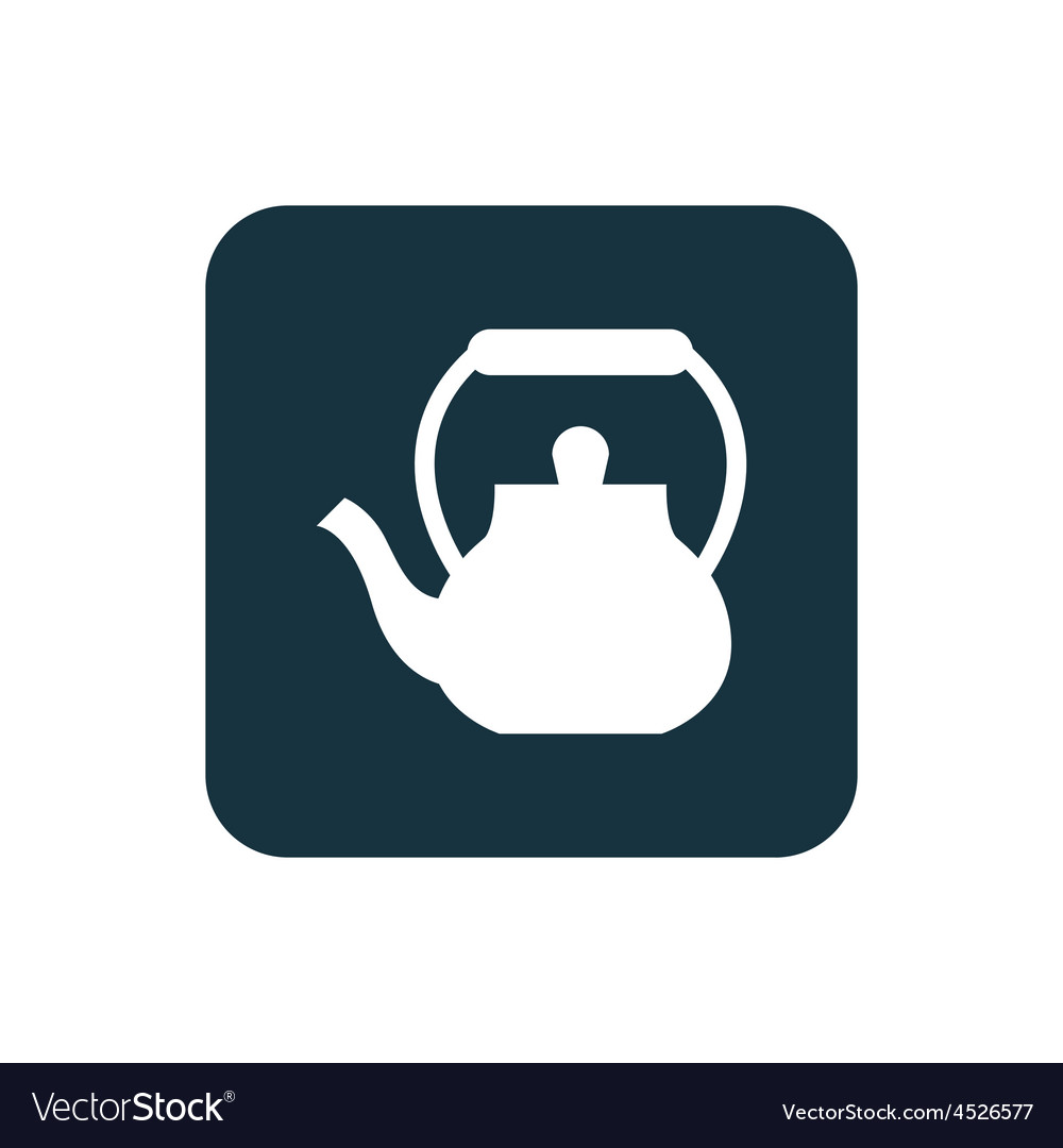 Teapot icon rounded squares button