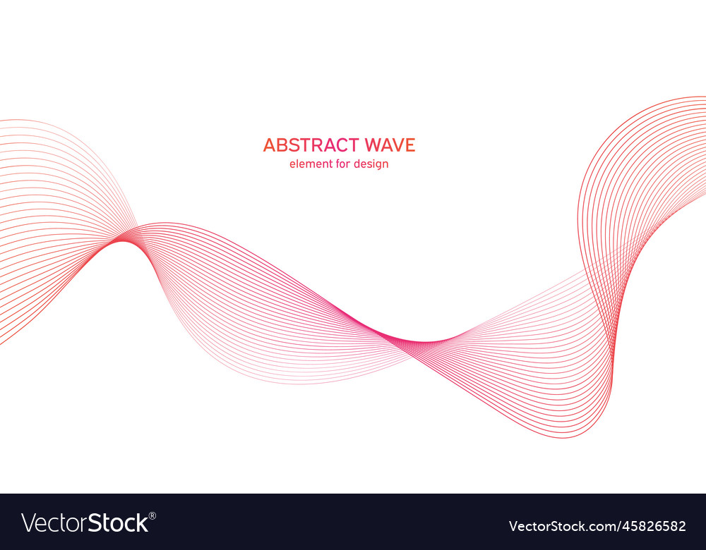 Abstract colorful wave element for design vector image Abstract colorful wave element for design