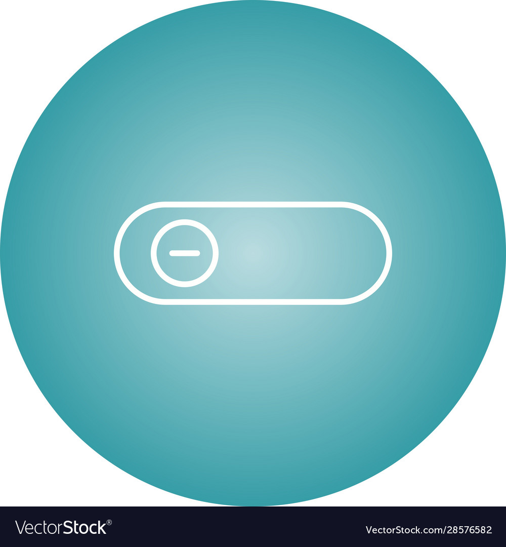 Beautiful slide button line icon