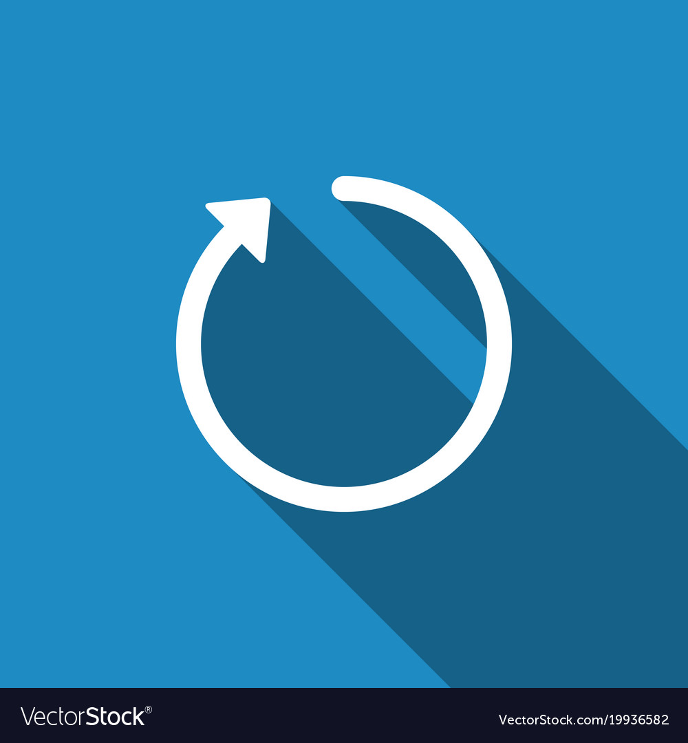 Circular Refresh Icon with Shadow