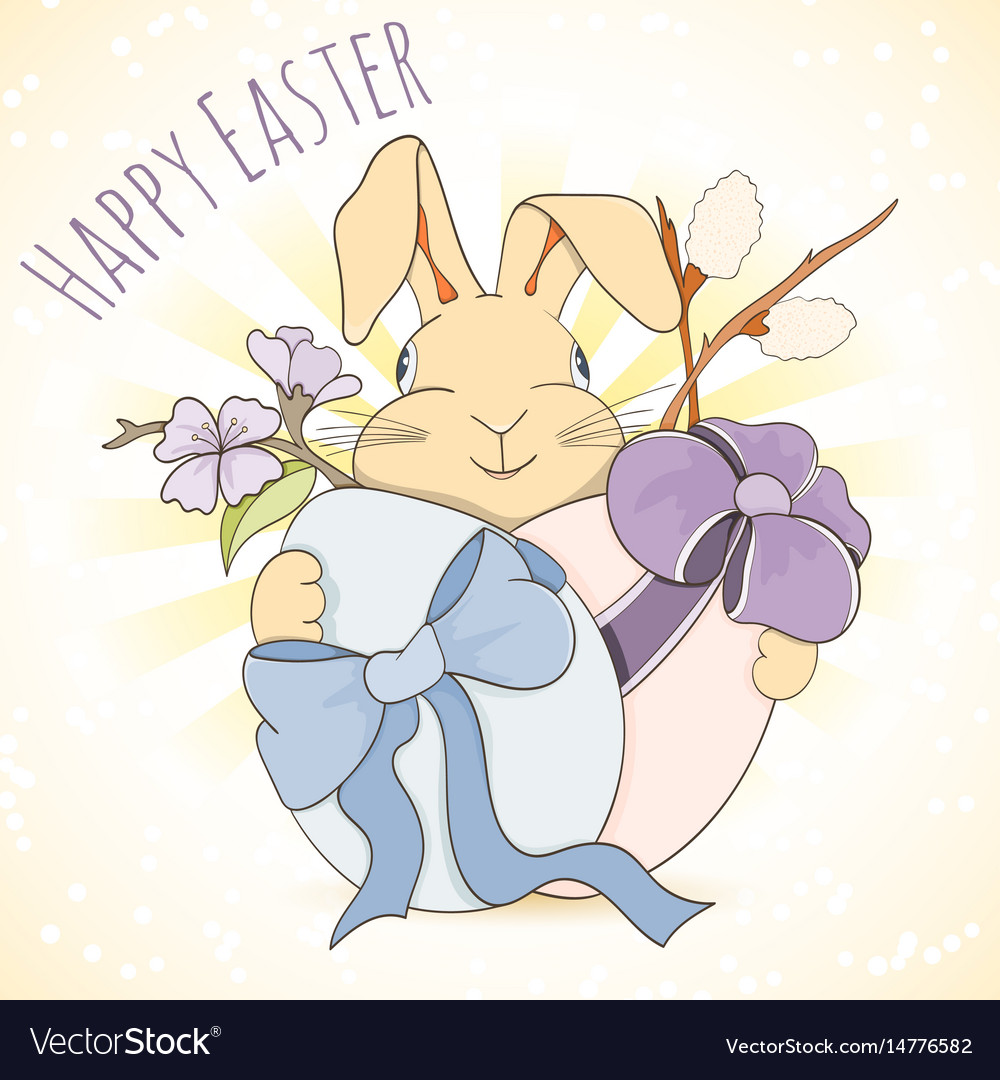 Cute Easter Bunny Card