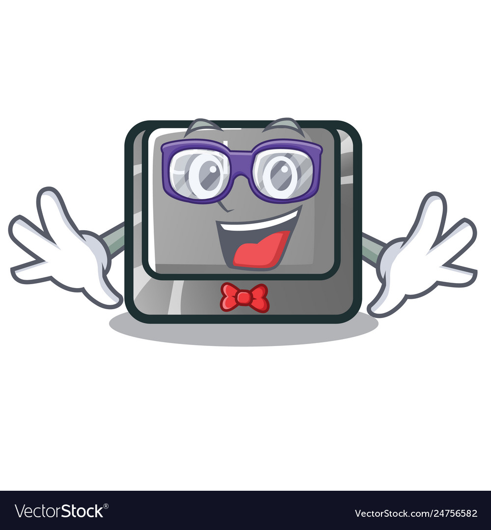 Geek ctrl button isolated in mascot