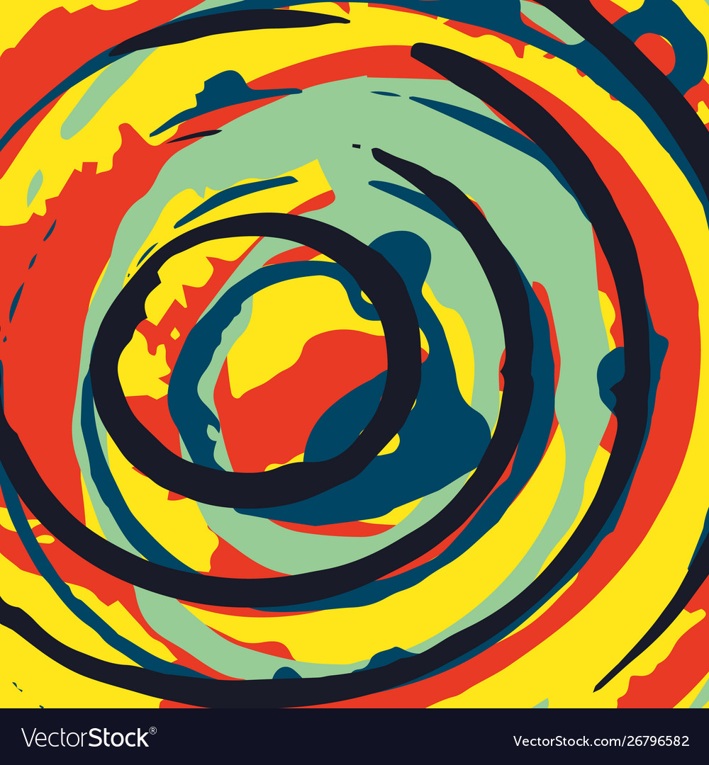Geometric abstract color pattern in graffiti vector image Geometric abstract color pattern in graffiti