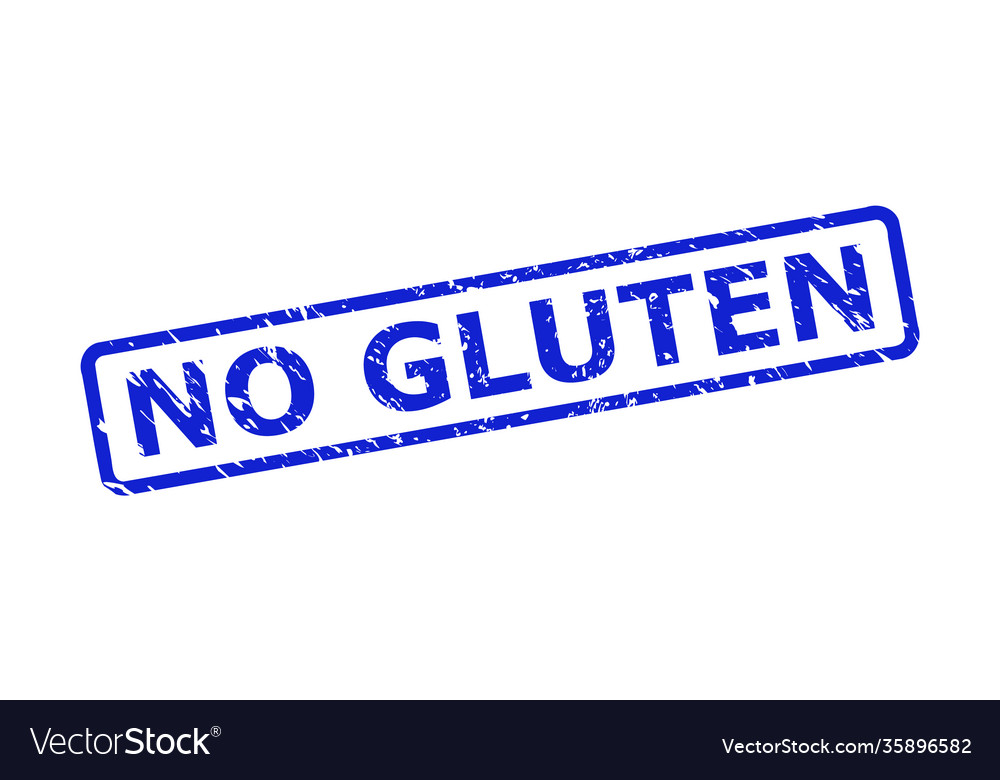 No gluten watermark with corroded style