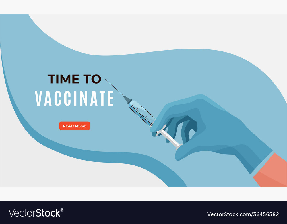 Protect health vaccination campaign concept