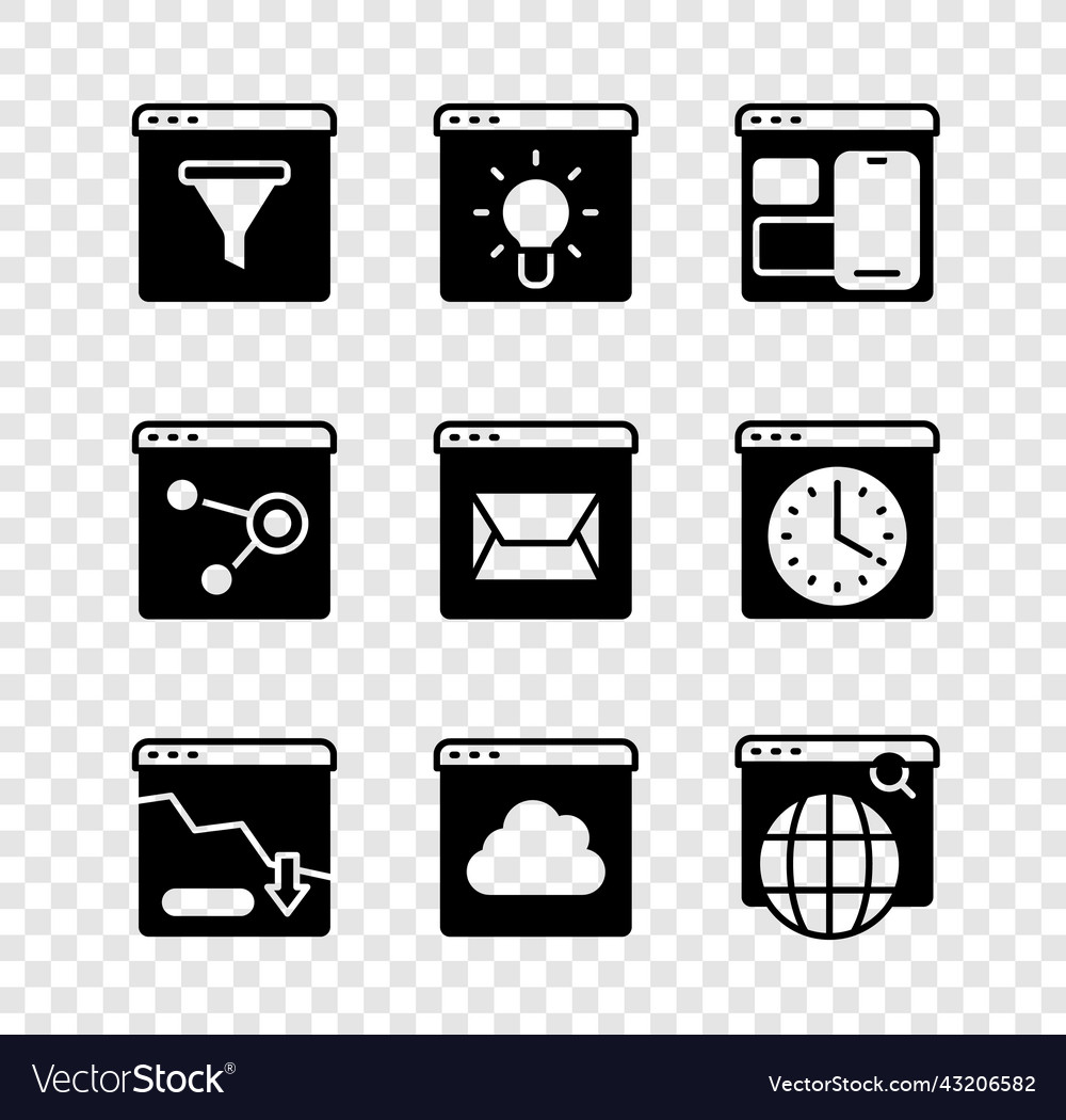 Browser-Fenster Web-Entwickler Programmiercode vector image Browser-Fenster Web-Entwickler Programmiercode