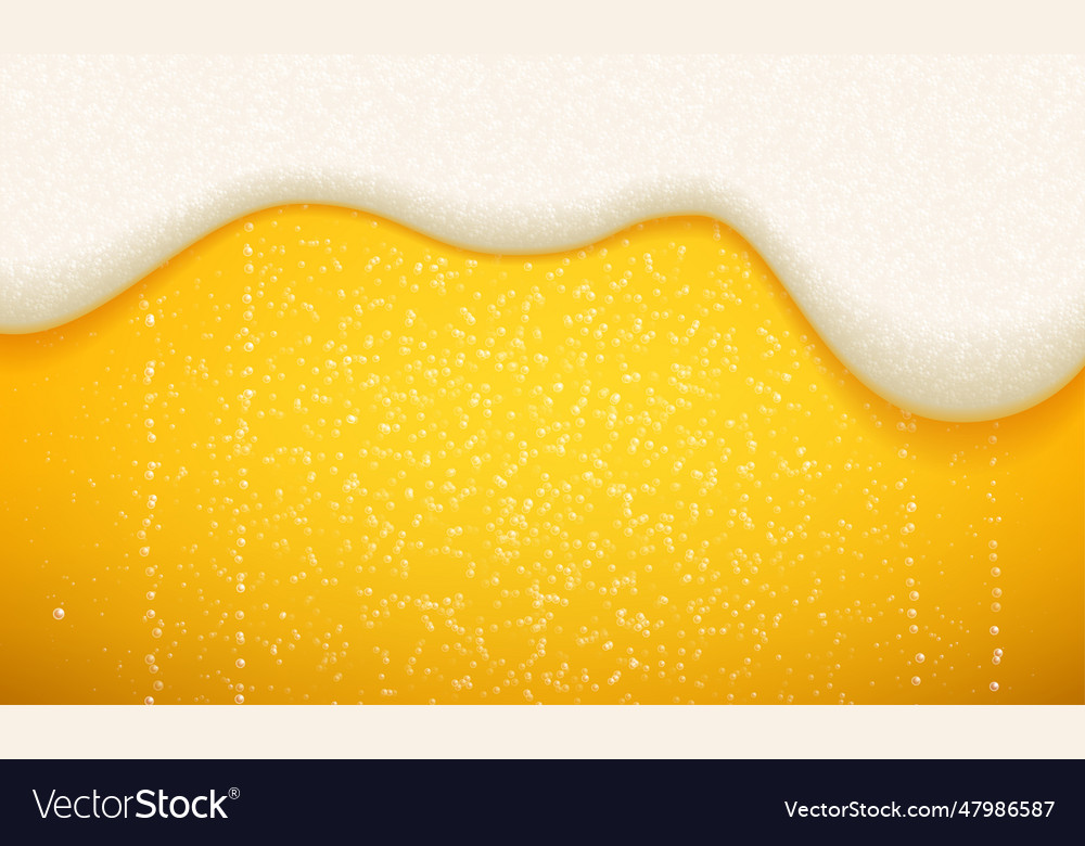 Beer foam and bubbles background seamless