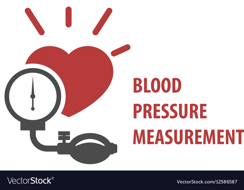 Blood pressure measurement icon Royalty Free Vector Image