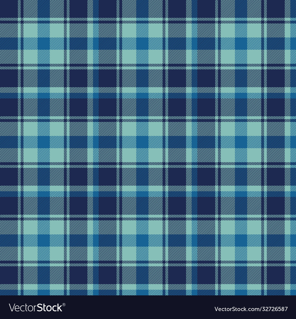 Blue tartan plaid scottish pattern Royalty Free Vector Image