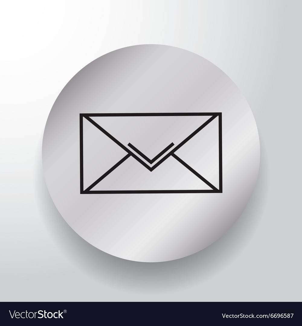 Email or mail on round button