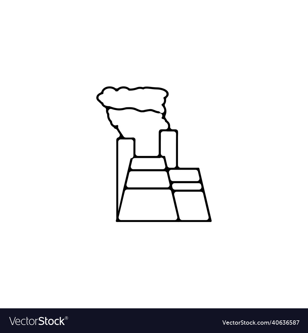 Factory line icon linear outline