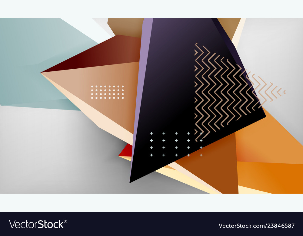 Geometric Color Triangles Background