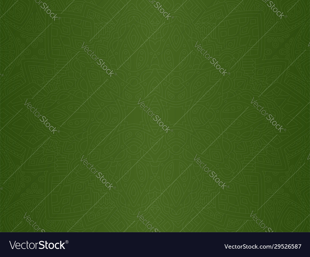 Green art with abstract seamless linear pattern vector image Green art with abstract seamless linear pattern