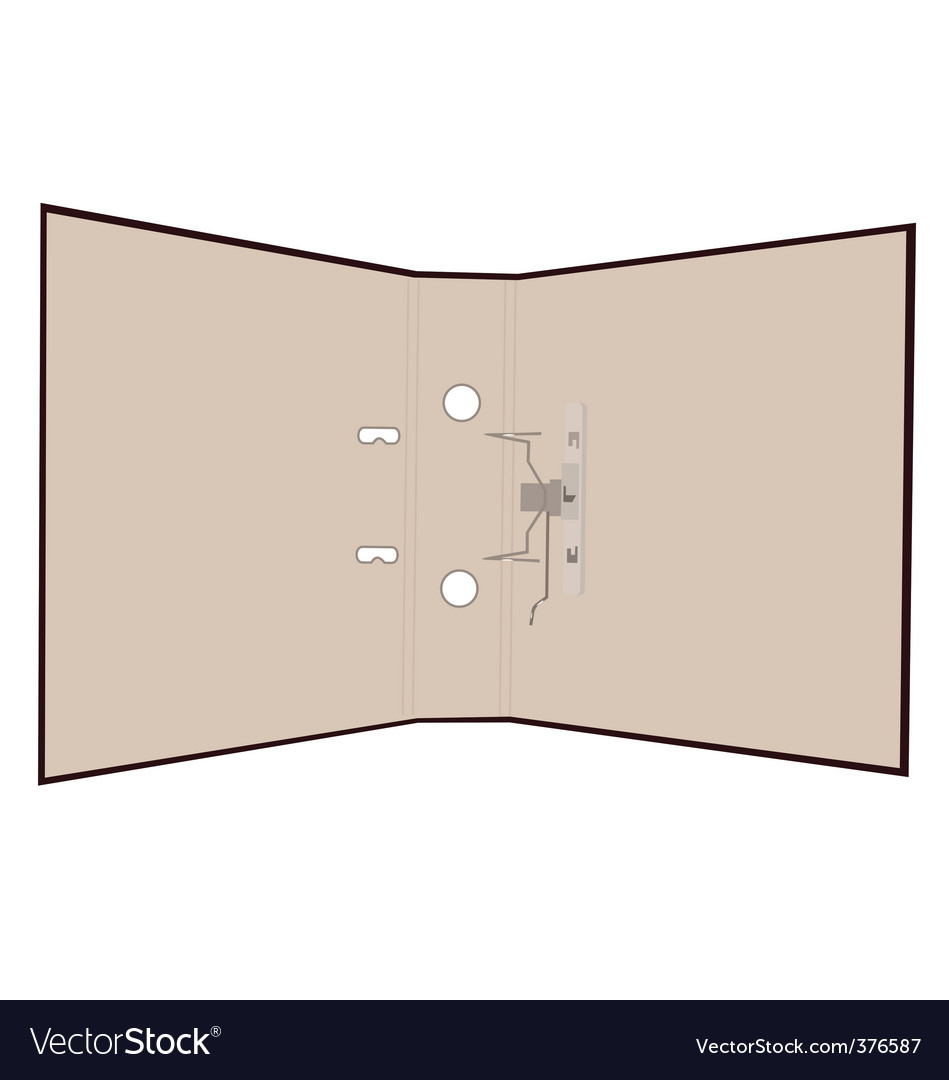 Realistic of open folder