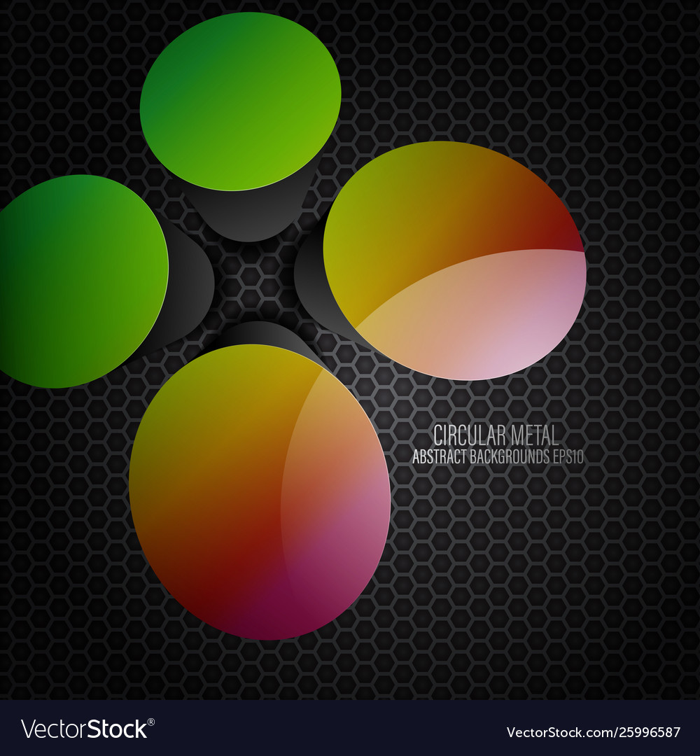 Shiny gloss colors circular shapes scene