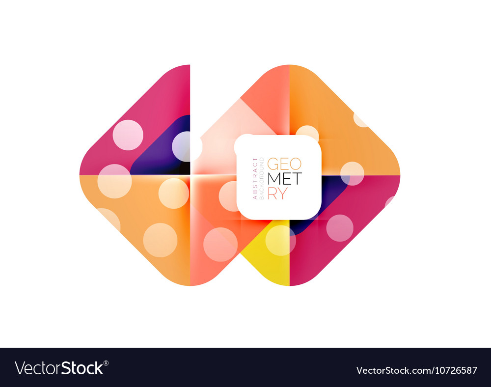 Square and triangle pattern background