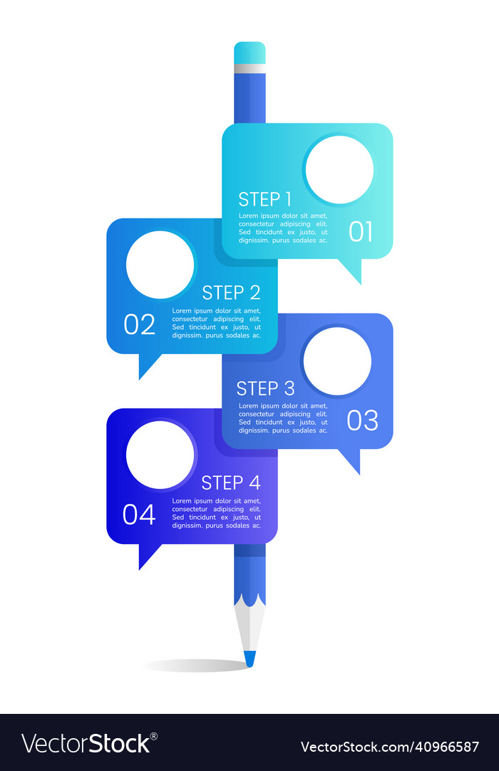 Writing test for language learning blue vector image Writing test for language learning blue