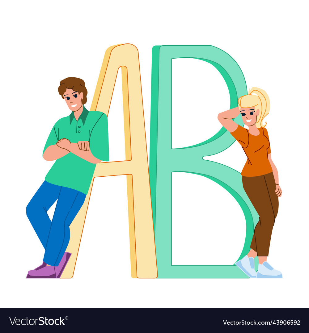 A b testing vector image A b testing