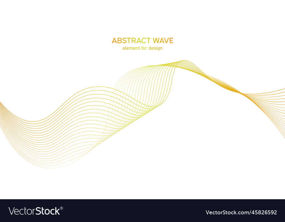 Abstract colorful wave element for design vector image Abstract colorful wave element for design
