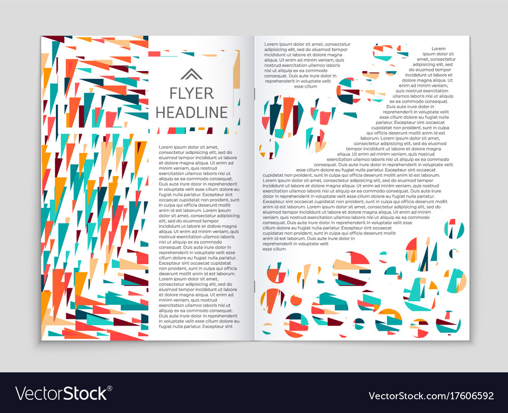 Abstract layout background set for art