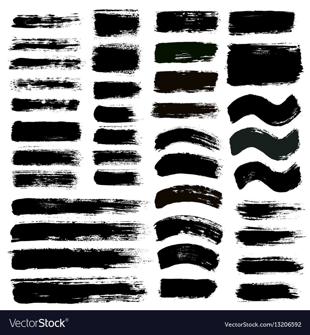 Brush strokes set 12