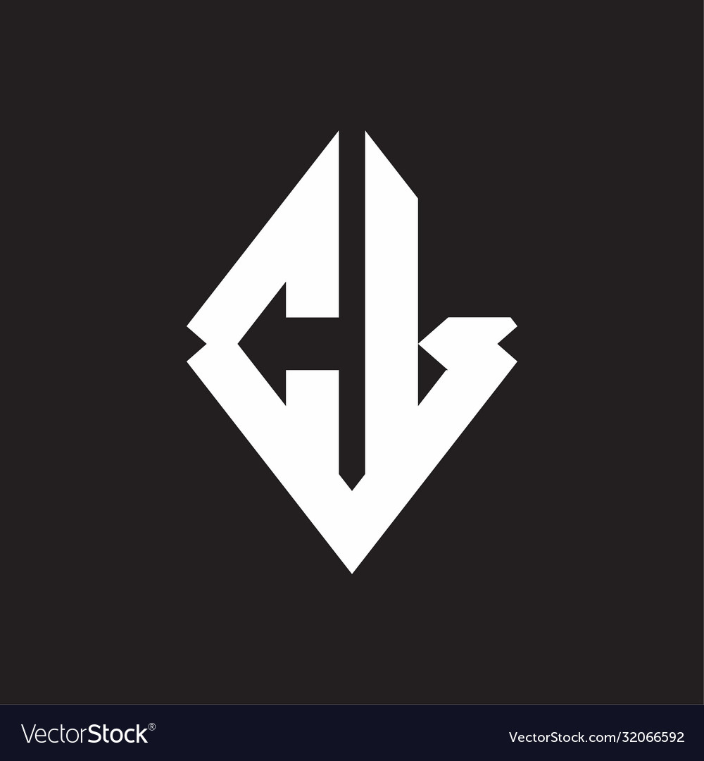 Cl logo monogram with sharp square design template