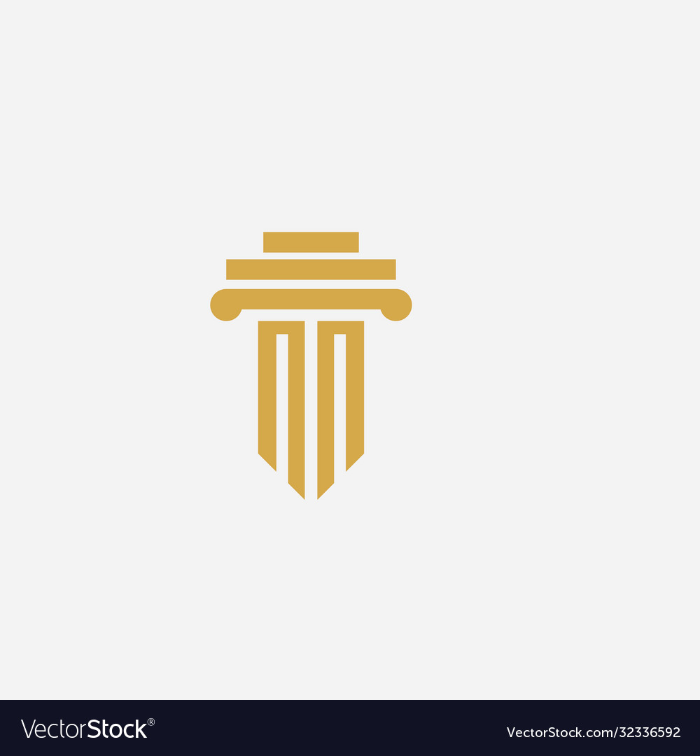 Column icon logo template