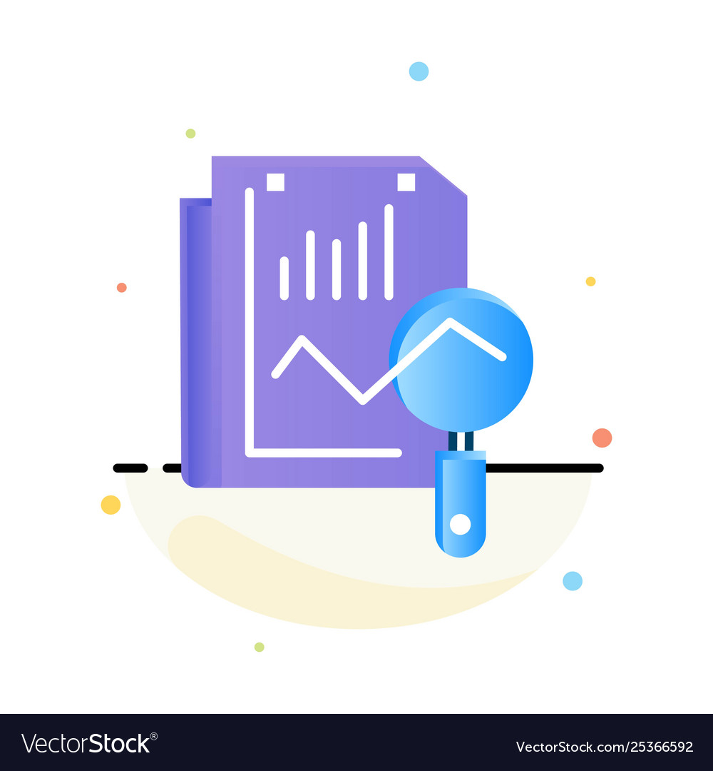 File static search computing abstract flat color vector image File static search computing abstract flat color